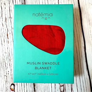 Natemia Muslin‎ Swaddle Blanket in Autumn Glaze Organic Bamboo Cotton Blend